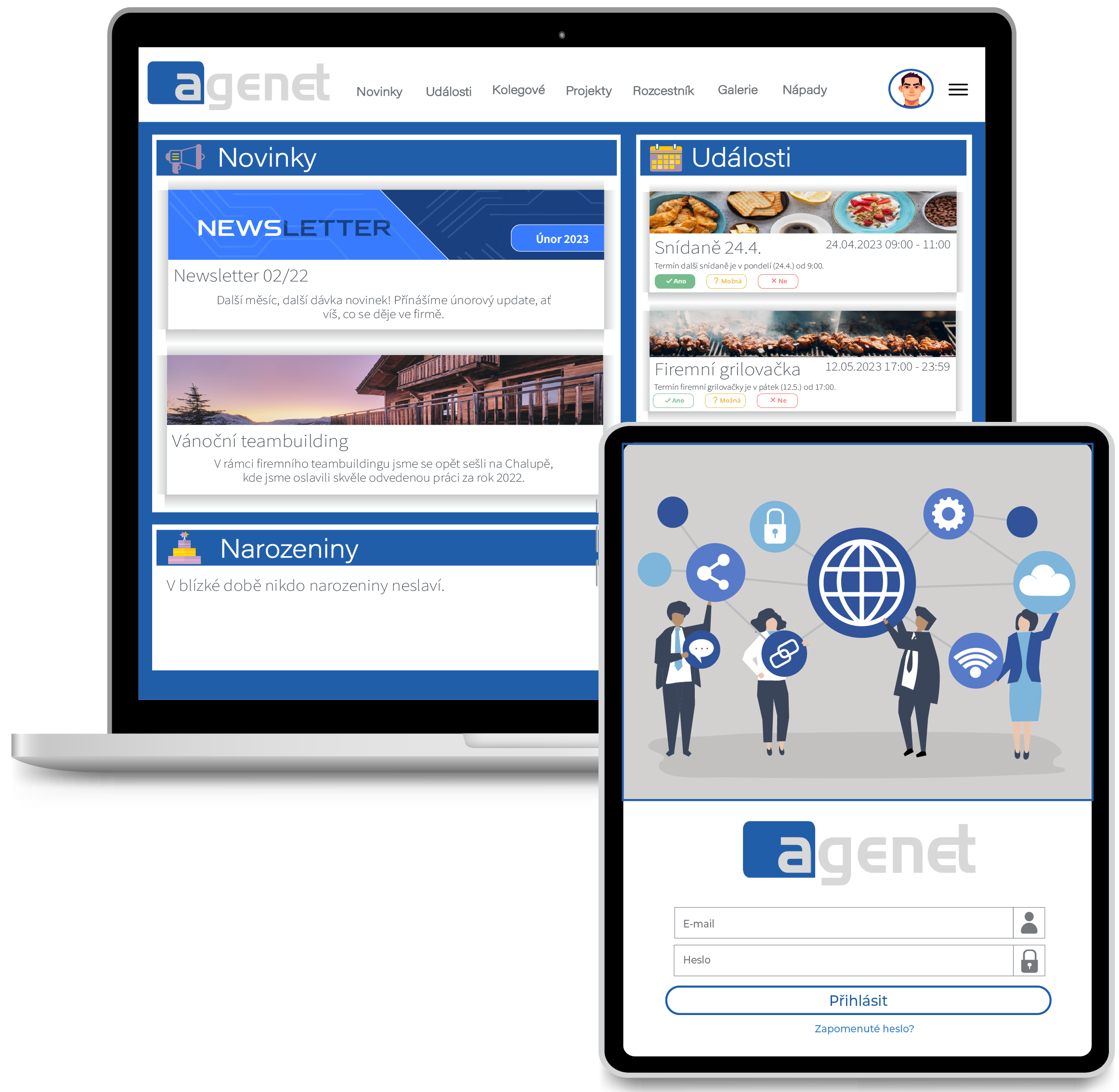 AGENET - APPLICATION FOR CORPORATE INTRANET